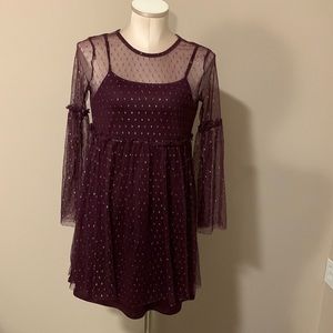 ART Class Girl Dress Size L (10-12). Sheer with Lining- Like New Dress.